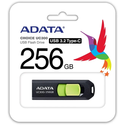 ACHO-UC300-256G-RBK/GN ADATA UC300 256GB čierna (ACHO-UC300-256G-RBK/GN) 4711085939142