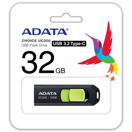 ACHO-UC300-32G-RBK/GN ADATA UC300 32GB čierna (ACHO-UC300-32G-RBK/GN) 4711085939111