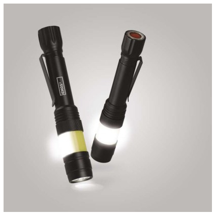 P3112 360° COB LED baterka kovová, 270 lm, 2× AA 8592920092101