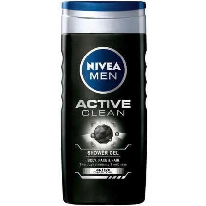 9005800243283 Nivea Men Active Clean sprchový gél 250ml 9005800243283