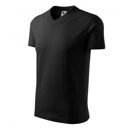 10201 Tričko unisex V-neck čierna - 