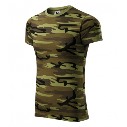 14434 Tričko unisex Camouflage camouflage green - 