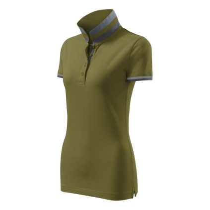257A317 Polokošeľa dámska Collar Up avokádová zelená 8591729215728 - 