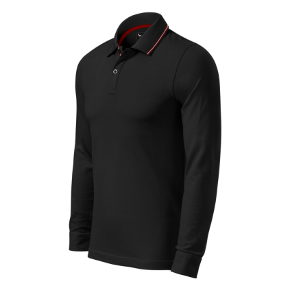 2580113 Polokošeľa pánska Contrast Stripe LS čierna 8591729105708 - 