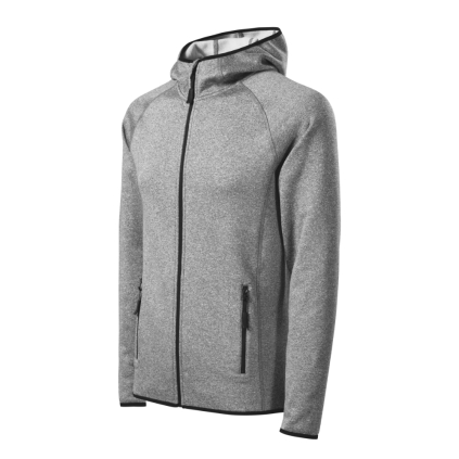 41712 Stretch fleece pánsky Direct tmavosivý melír - 