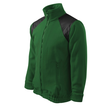 50606 Fleece unisex Jacket Hi-Q fľaškovozelená - 