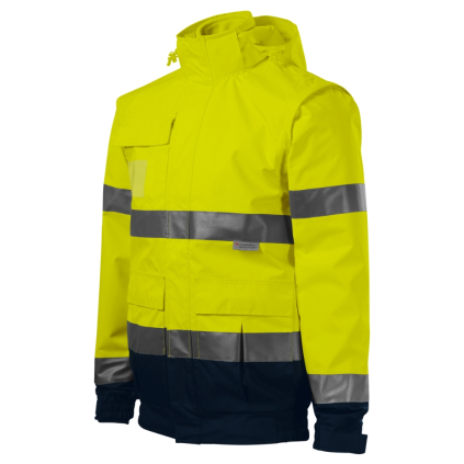 5V29719 Bunda unisex HV Guard 4 in 1 fluorescenčná žltá 8591729165559 - 
