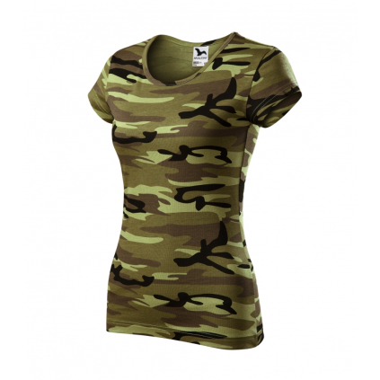 C2234 Tričko dámske Camo Pure camouflage green - 