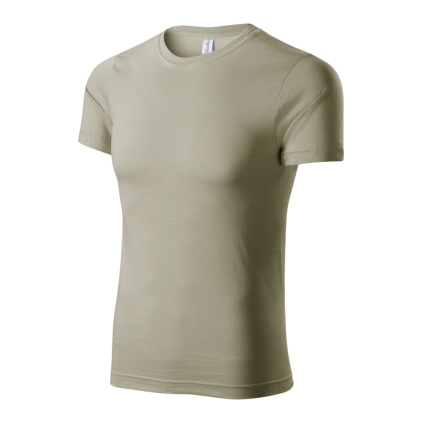 P7328 Tričko unisex Paint svetlá khaki - 