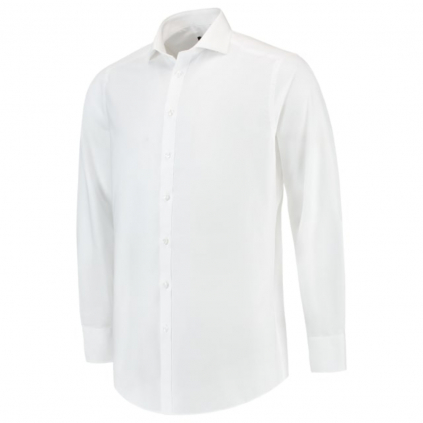 T23T0 Košeľa pánska Fitted Stretch Shirt biela - 