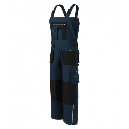 W0402 Pracovné nohavice s trakmi pánske Ranger tmavomodrá - 2