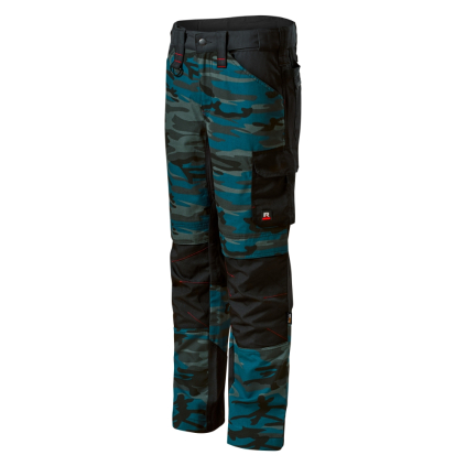 W09C1L8 Pracovné nohavice pánske Vertex Camo camouflage petrol 8591729237164 - 