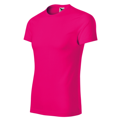 X658918 Tričko unisex Star neon ružová  - 