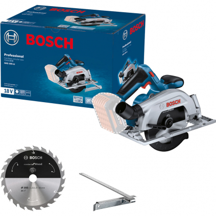 06016C1221 Bosch Akumulátorová ručná okružná píla GKS 185-LI, solo 4059952610771 - 