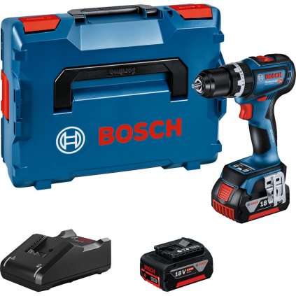 06019K6106 Bosch Akumulátorový príklepový vŕtací skrutkovač GSB 18V-90 C, L-Boxx, 2x aku 4059952617350 - 