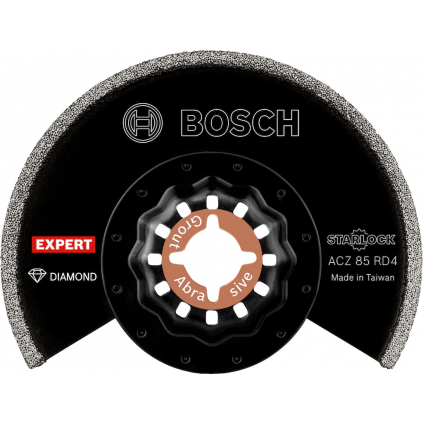 2608900035 Bosch Multifunkčný list EXPERT Grout Segment Blade ACZ 85 RD4, 85 mm, 10 ks 4059952530871 - 1