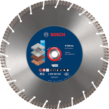 2608900665 Bosch Diamantový rezací kotúč EXPERT MultiMaterial, 300 × 20/25,40 × 3 ×15 mm 4059952540009 - 1