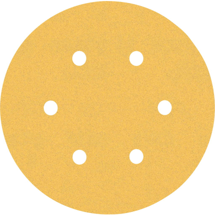 2608900817 Bosch Brúsny papier EXPERT C470 so 6 otvormi pre excentrické brúsky, 150 mm, zrnitosť 120, 5 ks 4059952541556 - 