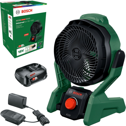 06039E1001 Bosch Akumulátorový ventilátor UniversalFan 18V-1000, 1x aku 4053423243406 - 