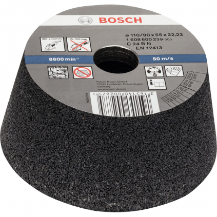 Bosch Kónická brúsna miska na kameň a betón, P 24  + DARČEK Delta Plus Zátky do uší 1 pár CONIC001