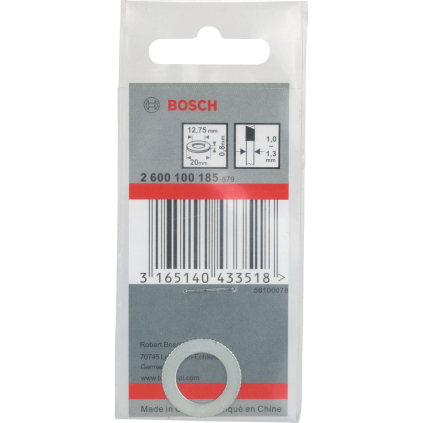 Bosch Redukčný krúžok pr. 20 mm, otvor 12,75 mm, hr. 0,8 mm