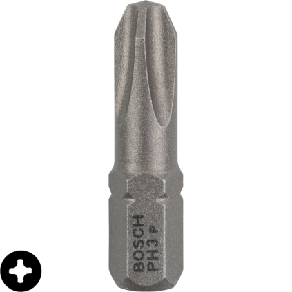 2607001515 Bosch Skrutkovací hrot Extra Hart PH3, L 25 mm, 3 ks 3165140300414 - 