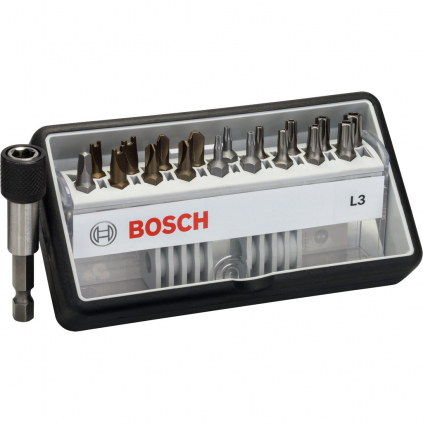 Bosch Skrutkovacie hroty Extra Hart, súprava Robust Line L3  + DARČEK Delta Plus Zátky do uší 1 pár CONIC001
