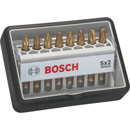 Bosch Skrutkovacie hroty Max Grip, súprava Robust Line Sx2  + DARČEK Delta Plus Zátky do uší 1 pár CONIC001