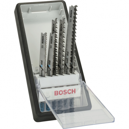Bosch 6-dielna súprava pílových listov Robust Line Progressor T  + DARČEK Delta Plus Zátky do uší 1 pár CONIC001