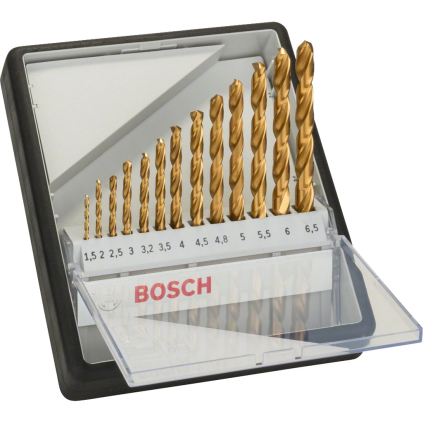 Bosch Vrtáky do kovu Robust Line HSS-TiN 135°, 13-dielna súprava  + DARČEK Delta Plus Zátky do uší 1 pár CONIC001
