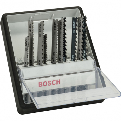 Bosch 10-dielna súprava pílových listov Robust Line Wood Expert  + DARČEK Delta Plus Zátky do uší 1 pár CONIC001