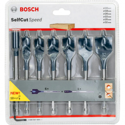 2608587009 Bosch Vrtáky Self Cut Speed, 7-dielna súprava 3165140644396 - 