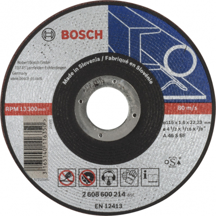 Bosch Rezací kotúč Expert for Metal rovný, hr. 1,6 mm, pr. 115 mm  + DARČEK Delta Plus Zátky do uší 1 pár CONIC001