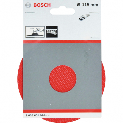 Bosch Tanier s velkronovou vrstvou na brúsne listy, 115 mm  + DARČEK Delta Plus Zátky do uší 1 pár CONIC001