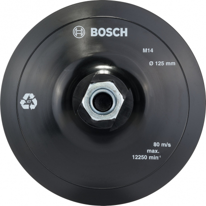 Bosch Tanier s velkronovou vrstvou na brúsne listy, 125 mm  + DARČEK Delta Plus Zátky do uší 1 pár CONIC001