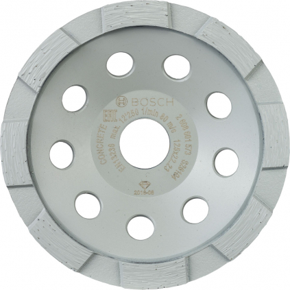 Bosch Diamantový miskovitý kotúč 125 mm Standard for Concrete, typ 2  + DARČEK Delta Plus Zátky do uší 1 pár CONIC001
