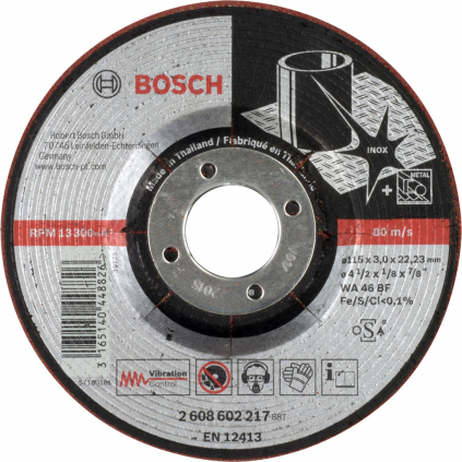 Bosch Obrusovací kotúč semiflexibilný, Vibration Control, pr. 115 mm  + DARČEK Delta Plus Zátky do uší 1 pár CONIC001