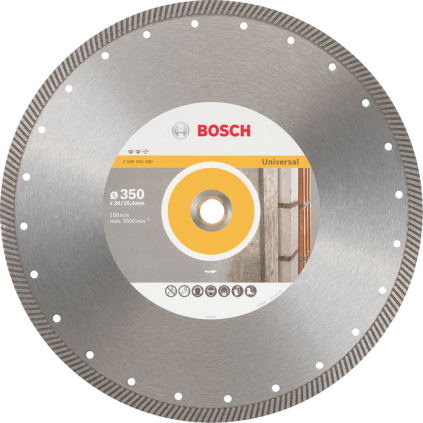 Bosch Diamantový kotúč 350 mm, Expert for Universal Turbo  + DARČEK Delta Plus Zátky do uší 1 pár CONIC001