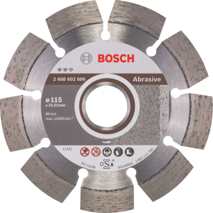 Bosch Diamantový kotúč 115 mm, Expert for Abrasive  + DARČEK Delta Plus Zátky do uší 1 pár CONIC001