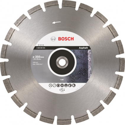 Bosch Diamantový kotúč 350 mm, Best for Asphalt  + DARČEK Delta Plus Zátky do uší 1 pár CONIC001