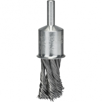 Bosch Štetcovitá kefa pre vŕtačky oceľ spletaný drôt 19 mm hrúbka 0,35 mm  + DARČEK Delta Plus Zátky do uší 1 pár CONIC001