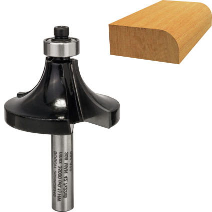 2608628345 Bosch Zaobľovacia fréza s vodiacim ložiskom, R 15 mm 3165140358064 - 
