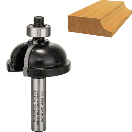 2608628358 Bosch Profilová fréza F s vodiacim guľkovým ložiskom, R 9,5 mm 3165140358194 - 