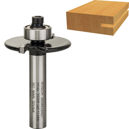 2608628401 Bosch Kotúčová drážkovacia fréza s vodiacim ložiskom, L 3 mm 3165140358620 - 