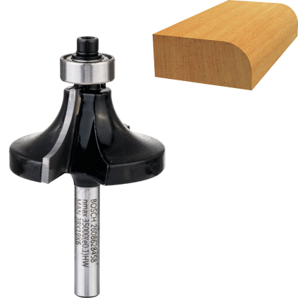 2608628458 Bosch Zaobľovacia fréza s vodiacim ložiskom, R 12,7 mm 3165140374316 - 