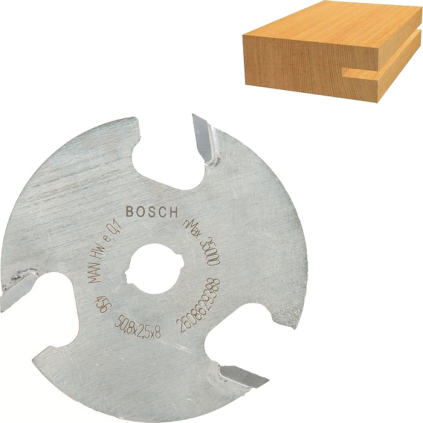 Bosch Kotúčová drážkovacia fréza Expert, L 2.5 mm  + DARČEK Delta Plus Zátky do uší 1 pár CONIC001