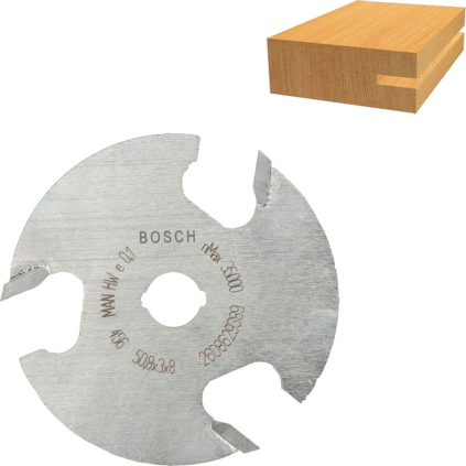 Bosch Kotúčová drážkovacia fréza Expert, L 3 mm  + DARČEK Delta Plus Zátky do uší 1 pár CONIC001
