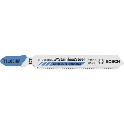 Bosch Pílové listy Endurance for Stainless Steel T 118 EHM, 3 ks  + DARČEK Delta Plus Zátky do uší 1 pár CONIC001