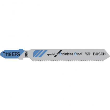 Bosch Pílové listy Basic for Inox T 118 EFS, 5 ks  + DARČEK Delta Plus Zátky do uší 1 pár CONIC001