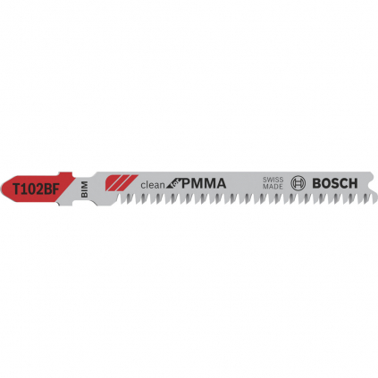 Bosch Pílové listy Clean for PMMA, T 102 BF, 3 ks  + DARČEK Delta Plus Zátky do uší 1 pár CONIC001